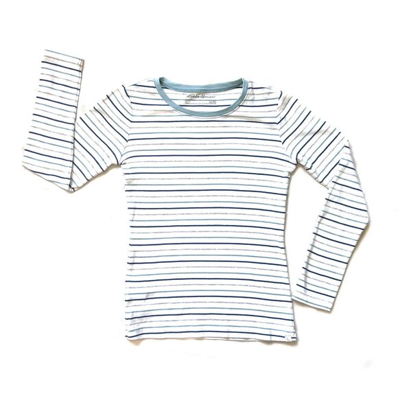 Eddie Baeur long sleeve striped tshirt, slim fit, xs - Picture 1 of 13